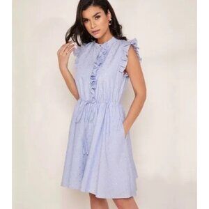 Ted Baker Beyonc Ruffle Trim A-Line Dress, Ted 2 (US 4-6)